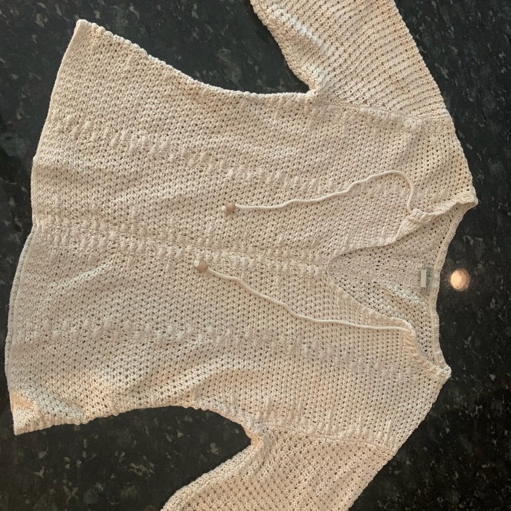 Lucky Brand Crochet Sweater Small